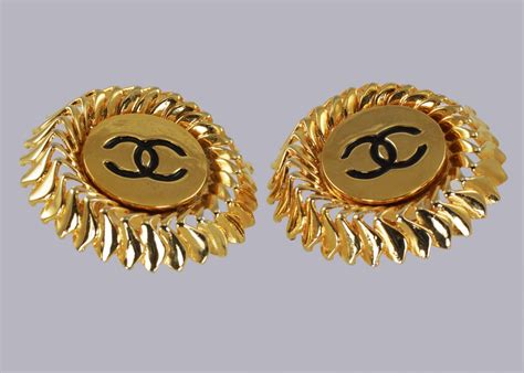 vintage pre-owned chanel clip-on earrings|how to authenticate chanel earrings.